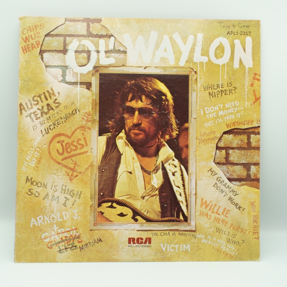 Waylon Jennings Ol' Waylon Vinyl LP Record Album 70s Outlaw Rock Vintage Country